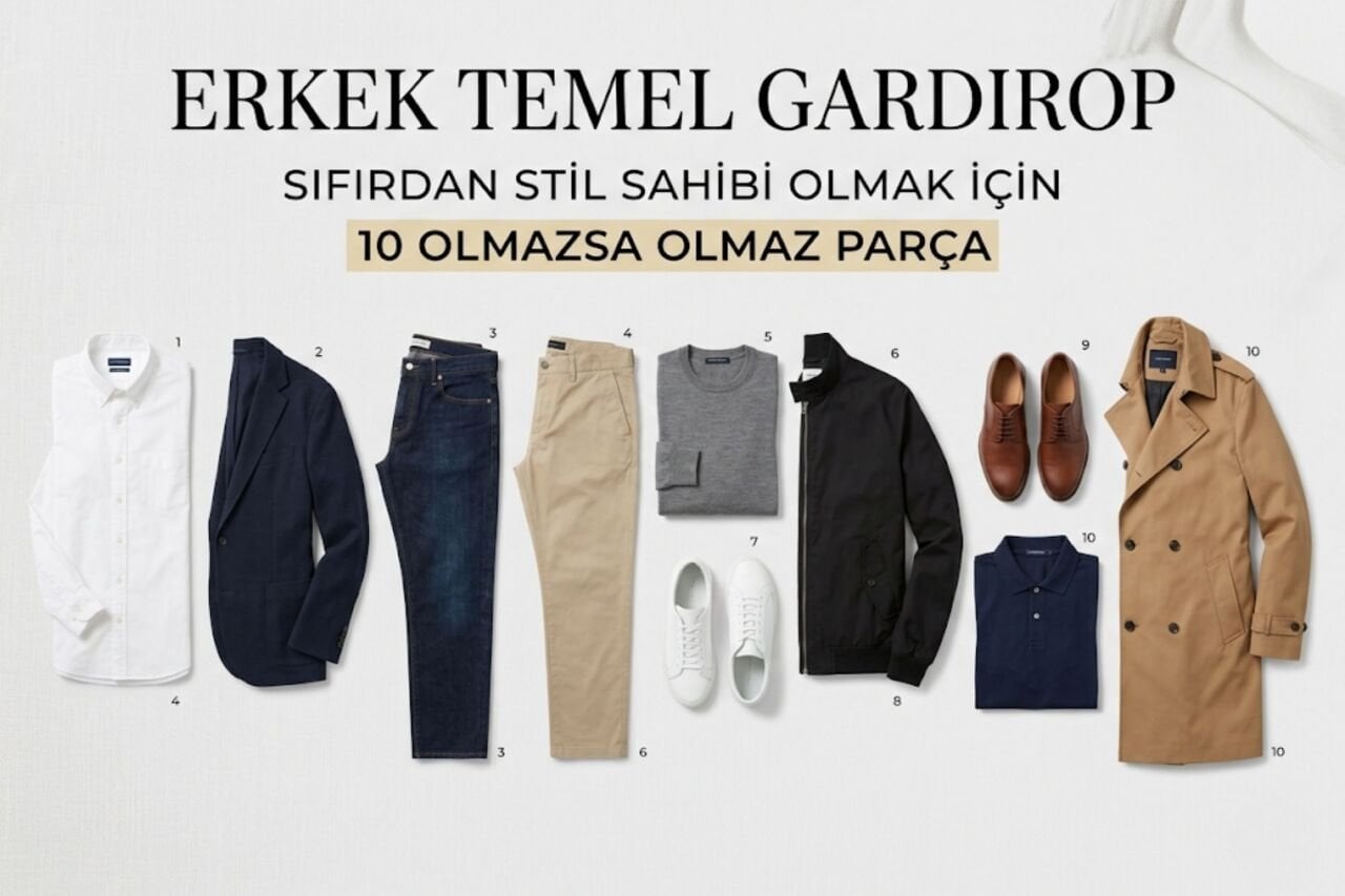 Erkek Temel Gardırop: Sıfırdan Stil Sahibi Olmak İçin 10 Olmazsa Olmaz Parça