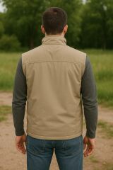 Fbı Yelek İç Dış Cepli Düğmeli Fermarlı Detaylıı 94088