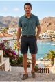 Erkek Bermuda Su İticili Capri Şort SİYAHCapri Şort SİYAH - XL