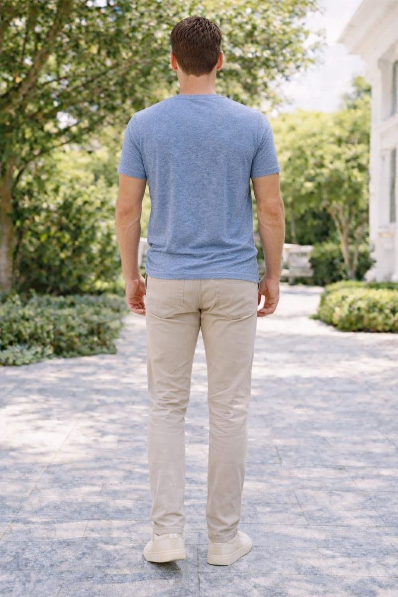Chino Keten Erkek Pantolon Yazlık Rahat Kesim, Nefes Alabilir Şık Tasarım 1130 BEJ