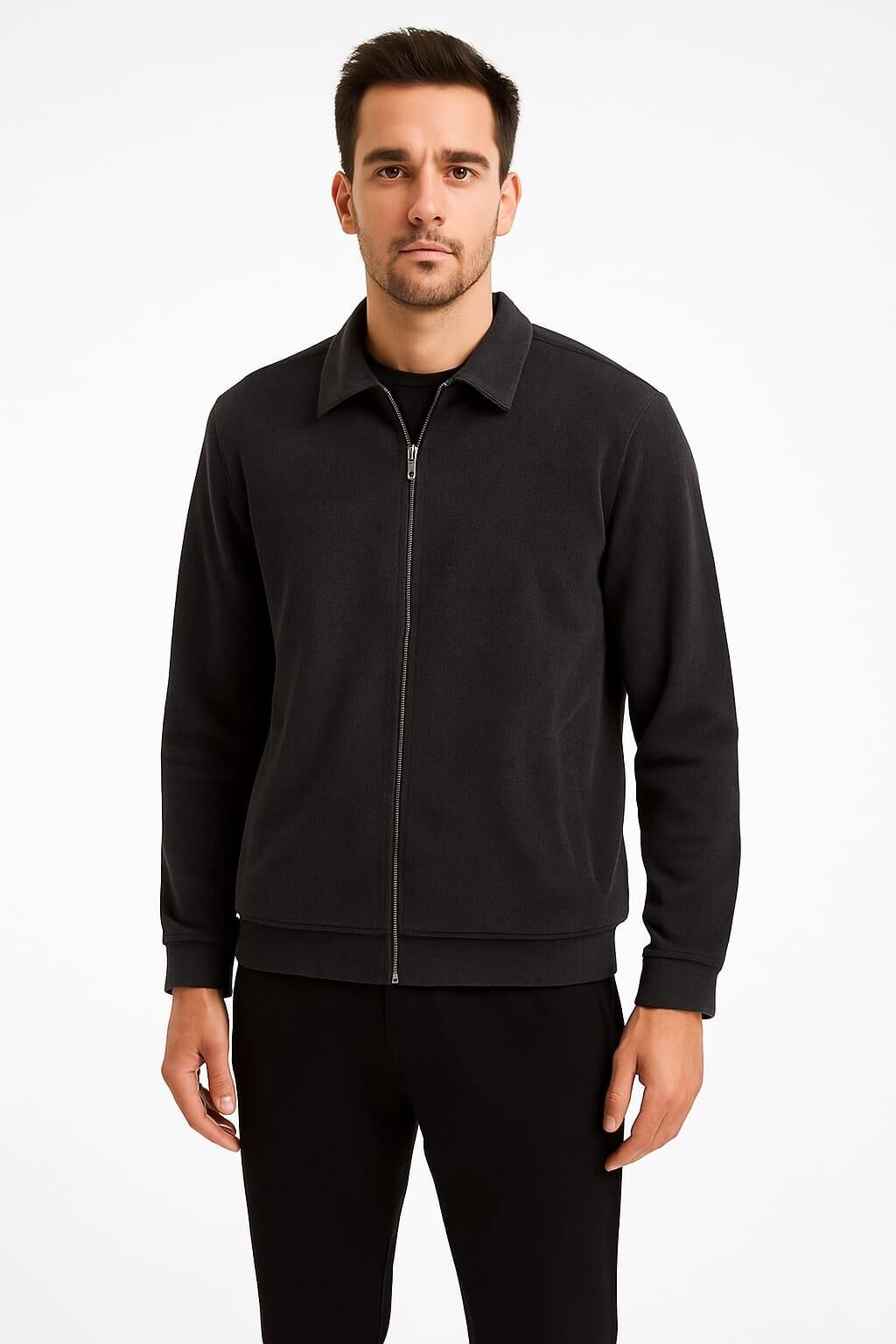 Cepli ve Fermuarlı Erkek Hırka 735