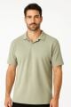 Polo Yaka Kısa Kollu Düğmesiz Regular Kesim Erkek Tişört 95224 HAKİ HAKİ - XXL