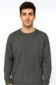 Bisiklet Yaka Uzun Kollu İnce Esnek Regular Kesim Erkek Sweatshirt 95219 ANTRASİT ANTRASİT - S