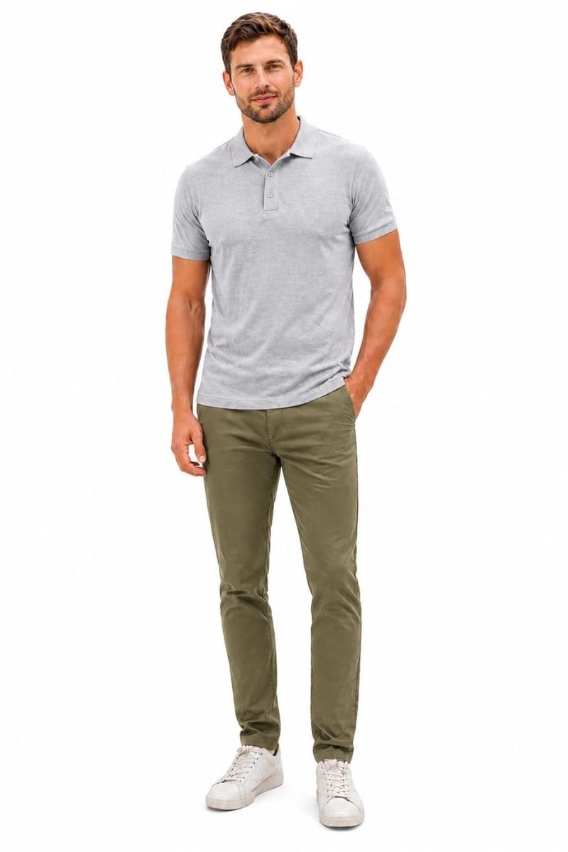 Chino Keten Erkek Pantolon 1130 HAKİ HAKİ - 32