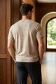 Erkek Pamuklu Bisiklet Yaka Basic Tişört 95232 BEJ BEJ - XL