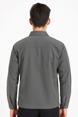 Uzun Kollu Yandan Ceoli Fermuar Kapamalı Polişester Karışımlı Su İticili Ceket 96148