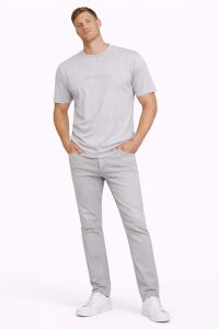 Erkek Basic Tişört Bisiklet Yaka 95226 GRİ