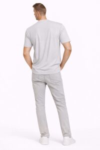 Erkek Basic Tişört Bisiklet Yaka 95226 GRİ GRİ - XL