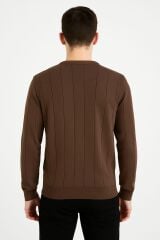 Triko Bisiklet Yaka Erkek  Çizgi Detaylı 5132