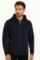 Sweat Fermuarlı Kapşonlu Kendi Çizgili 95093 LACİVERT LACİVERT - M