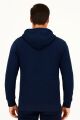 Sweat Fermuarlı Kapşonlu Kendi Çizgili 95093 LACİVERT LACİVERT - M