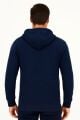Sweat Fermuarlı Kapşonlu Kendi Çizgili 95093 LACİVERT LACİVERT - M