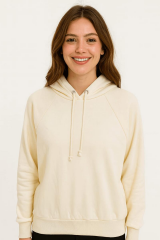 LUSTRİN 2810 BAYAN ÜÇ İPLİK KAPŞONLU SWEATSHIRT