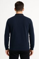 Yumuşak VE Esnek Erkek Polo Yaka Sweatshirt 758