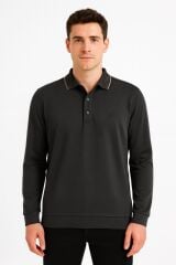 Yumuşak VE Esnek Erkek Polo Yaka Sweatshirt 758