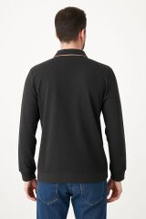 Yumuşak VE Esnek Erkek Polo Yaka Sweatshirt 758