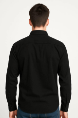 Uzun Kollu Düğmeli Çift Cepli Pamuklu Parça Boya Gömlek 96147