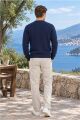 Erkek Bisiklet Yaka Basic Akrilik Triko LACİVERT LACİVERT - XL