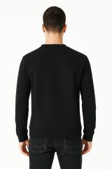 Uzun Kollu İçi Pamuklu Bisiklet Yaka Sweatshirt