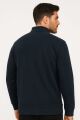 Uzun Kollu Yarım Fermuarlı Pamuk Karışımlı Regular Erkek Polo Yaka Sweatshirt 95261 LACİVERT