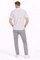 Erkek Tişört Düğmesiz Polo Yaka  95234 GRİ GRİ - XXL