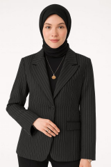 Düğme Dedaylı Astarlı Uzun Kollu Blazer Ceket  2110