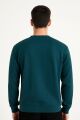 Bisiklet Yaka Uzun Kollu Pamuk Karışımlı Kalın Regular Erkek Sweatshirt 95258 İNDİGO İNDİGO - L