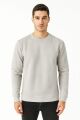 Uzun Kollu İçi Pamuklu Bisiklet Yaka Sweatshirt GRİ