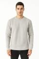 Uzun Kollu İçi Pamuklu Bisiklet Yaka Sweatshirt GRİ