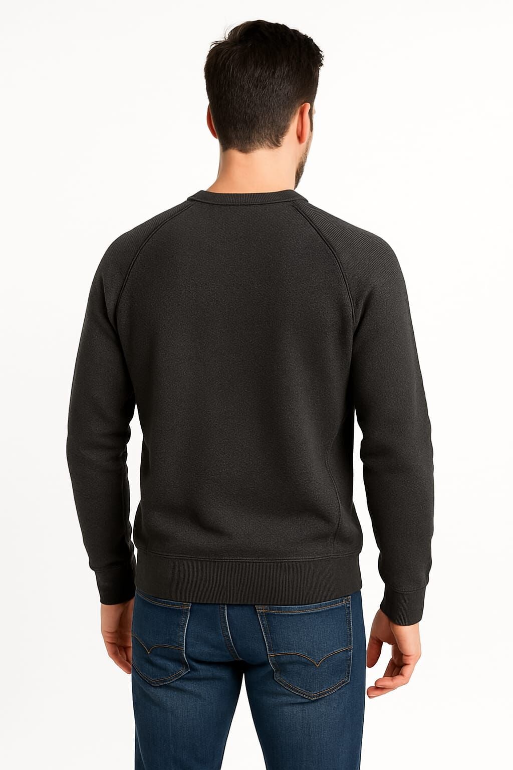 Uzun Kollu Bisiklet Yakalı  Sıcak Ve Rahat Viscon Karışımlı Erkek Triko Kazak SİYAH