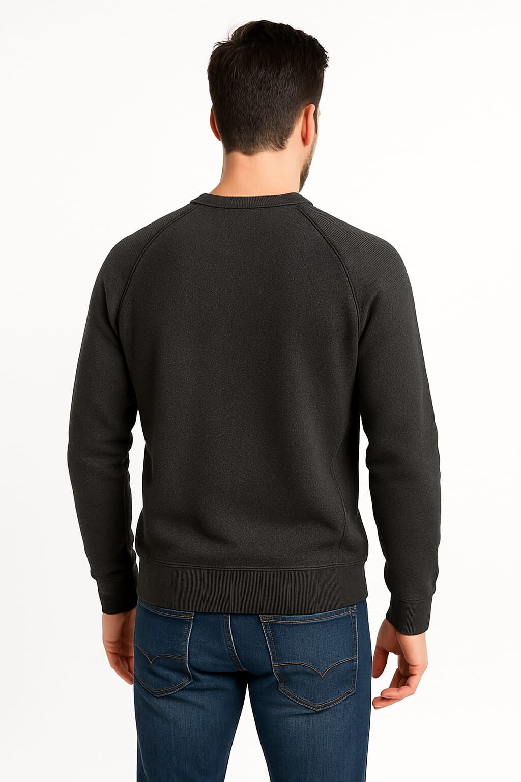 Uzun Kollu Bisiklet Yakalı  Sıcak Ve Rahat Viscon Karışımlı Erkek Triko Kazak SİYAH