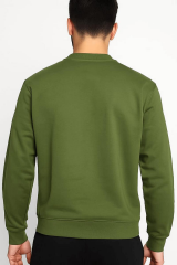 Uzun Kollu İçi Pamuklu Önden Baskılı Pamuk ve Poliester Karışımından Oluşan Hem sıcak Tutan Hemde Dayanıklı  Erkek Sweatshirt 675