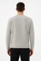 Uzun Kollu İçi Pamuklu Bisiklet Yaka Sweatshirt GRİ GRİ - XL