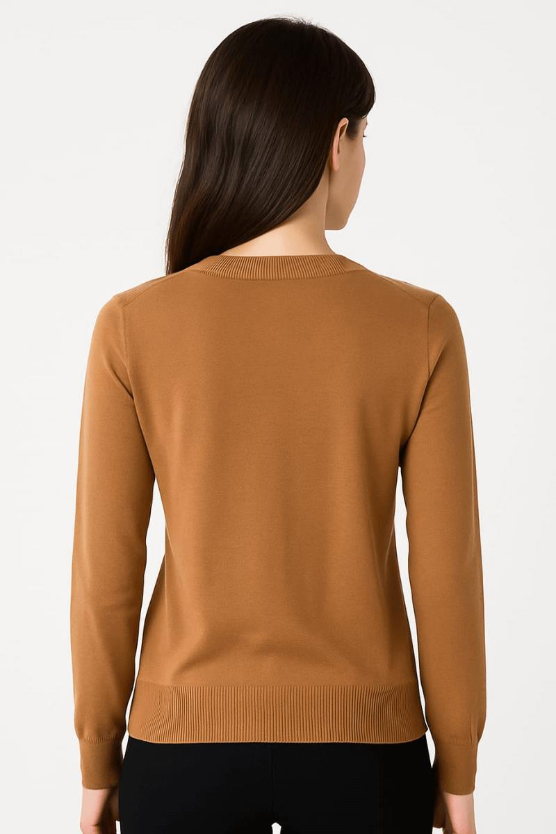 Bisiklet Yaka Uzun Kollu Kazak  8037