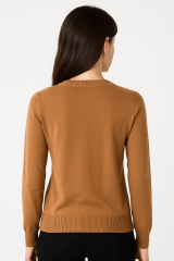 Bisiklet Yaka Uzun Kollu Kazak  8037