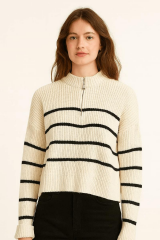 Çizgili Kolu Duble Kazak 6884