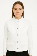 Düğme Detaylı Üç İplikli Yelek 5043-24