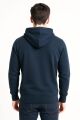 Uzun Kollu Kanguru Cepli Pamuk Karışımlı Baskılı Erkek Kapüşonlu Sweatshirt 678 LACİVERT