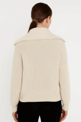 Boğazlı Triko Hırka