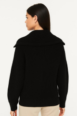 Boğazlı Triko Hırka