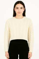 Uzun Kollu Desenli Crop