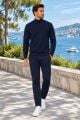 Erkek Yarım Balıkçı Yaka Basic Triko Kazak LACİVERT LACİVERT - XL