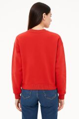 Güneş Baskılı Bisiklet Yaka Üç İplik Sweat