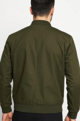 Uzun Kollu Yandan ve İç  Cepli Önde Yazı Baskılı Sıcak Tutan Erkek Mont 94056