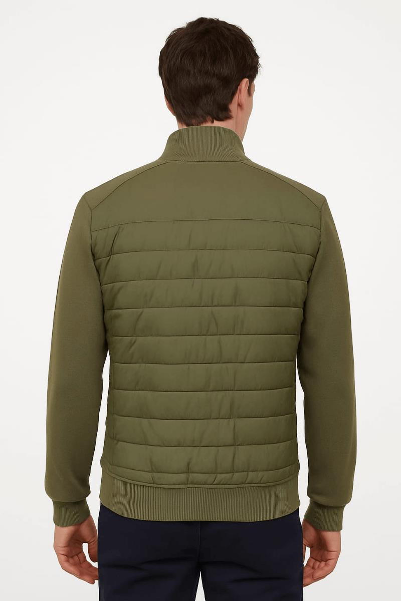 FBI Pamuk Karışımından Üretilmiş Normal Kesim Yakası Manşetleri ve Etek Ucu Ribanalı İçi Yumuşak Mont 5471