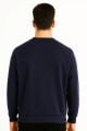 Bisiklet Yaka Uzun Kollu Pamuk Karışımlı Regular Erkek Baskılı Sweatshirt 95154 LACİVERT LACİVERT - M