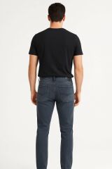 Erkek Klasik Cepli Slim Fit Pamuklu Yüksek Bel  Kot Pantolon Dıego SARI