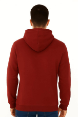 Uzun Kollu Önden Baskılı Yandan Cepli İçi Yumuşak Fermuarlı Şapkalı Erkek Sweatshirt 5469