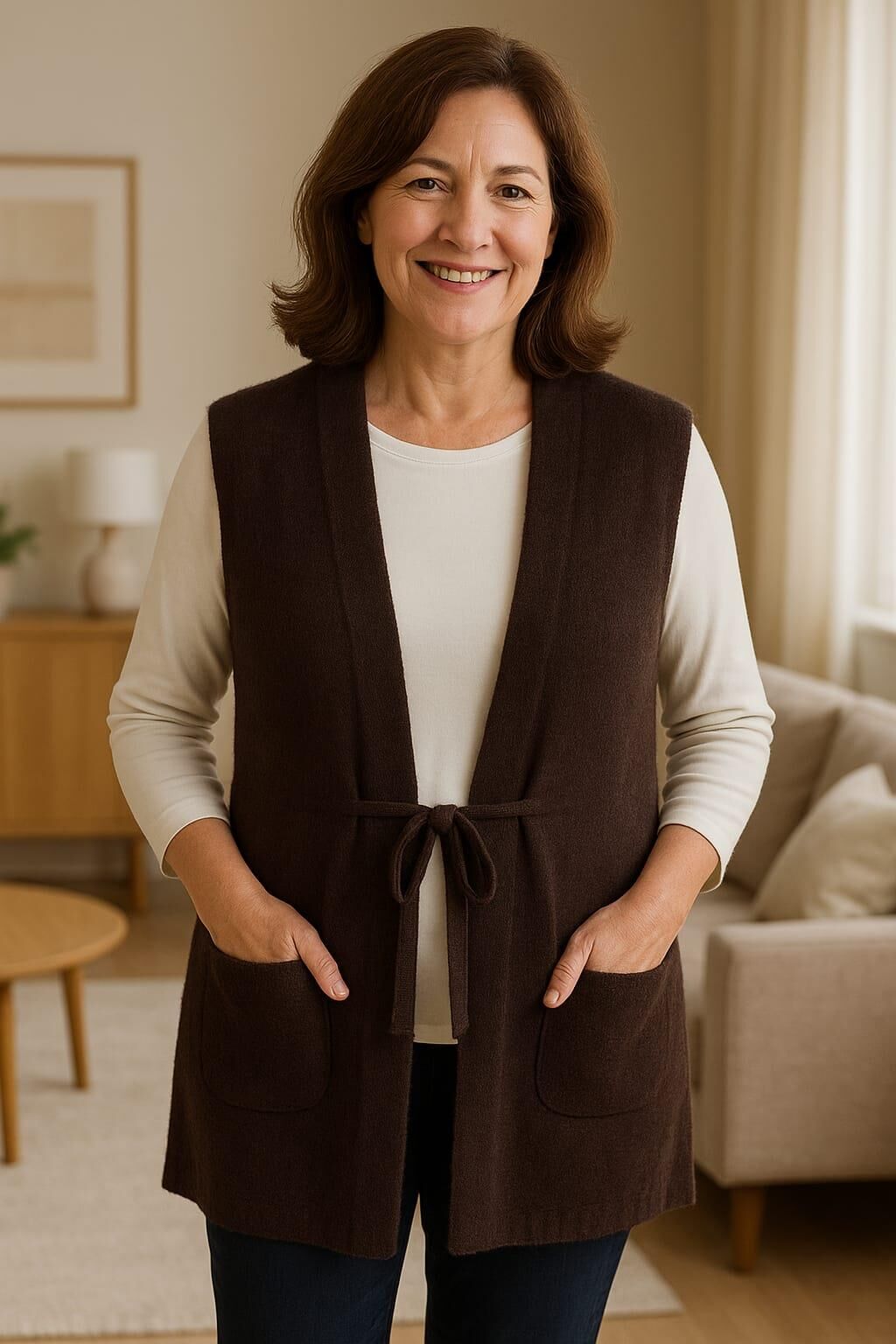 Irk Bayan Sakallı Yelek 05981