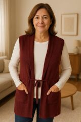 Irk Bayan Sakallı Yelek 05981